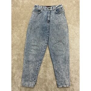 Vintage Sasson Jeans Womens 12 Blue Acid Wash Tapered Y2K Grunge